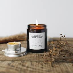 Thank You For Helping Me Shine Bright Scented Soy Candle Gift - thumbnail 1