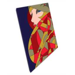 Elegant Art Deco Geometric Canvas 1920S Flapper-Inspired Stained Glass Print For Home & Office Walls - thumbnail 1