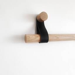 Curtain Rod Holder/Pole Holder, Leather Strap Curtain Hanger, Bracket. Not Included