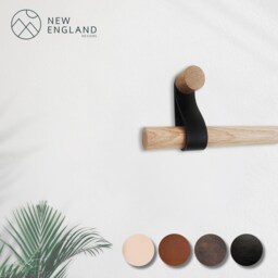 Curtain Rod Holder/Pole Holder, Leather Strap Curtain Hanger, Bracket. Not Included - thumbnail 2