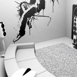 Dancer Ink Splat Wall Decal Hip Hop Jazz Ballet Dance Party Dripping Paint Abstract Oilng Painting Music Splash Decor By Blazingvault - thumbnail 3