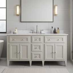 New Country Single Sink Vanity Unit - Any Colour - thumbnail 1