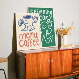 Kitchen Wall Art, Coffee Print Prints, Illustration Menu Cafe Decor, Hand Drawn Doodle - thumbnail 3