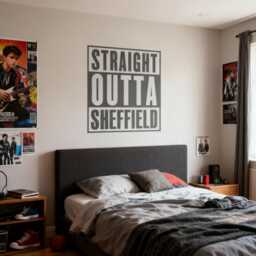 Personalised Straight Outta Sticker Custom Wall Decal Personalised Quote Funny Vinyl Text Gift Decor - thumbnail 1