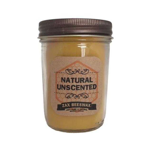 Pure Beeswax Mason Jar Candle - 8 Oz - image 1