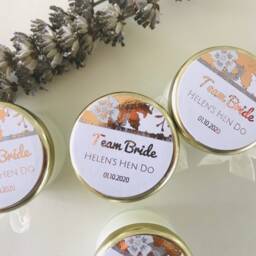 Personalised Hen Party Soy Candle Favours - Metallic Foil Bride Tribe - thumbnail 3
