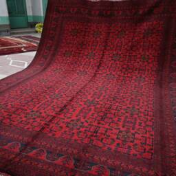 Large Area Rug, 13.3 X 9.10 Ft, Handmade Rug, Khal Muhammadi Khamyab Turkmen Bukhara Living Room Oriental Rug 10X13 - thumbnail 3