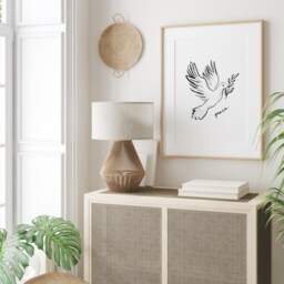Peace Dove Print, Christian Wall Art, Scripture Prints, Gifts, Home Decor, Gifts For Friend - thumbnail 2