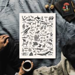 Wild Animal Print - Wildlife Artwork Poster Nature Wall Art Gift - thumbnail 3