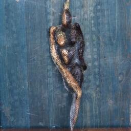 Night Girl. Metal Wire Metal Mesh Sculpture. Ooak. Wall Home Office Decor Art Sculpture Unique Gift. Bronze. Black. 3D - thumbnail 4