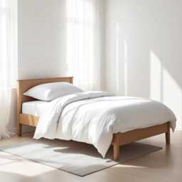 300Tc Duvet Cover in Fine Count Pure Cotton, White Colour - thumbnail 3