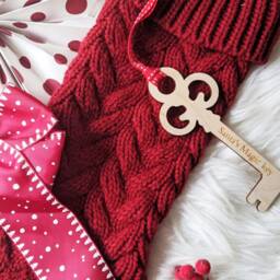 Santa's Magic Key - Wooden Key - Christmas Key-Father Decoration - thumbnail 2