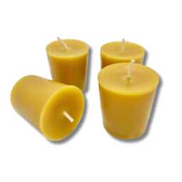 "Pure Beeswax Votive Candles Handcrafted, 2"" X 1.5" - thumbnail 1