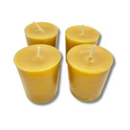 "Pure Beeswax Votive Candles Handcrafted, 2"" X 1.5" - thumbnail 2