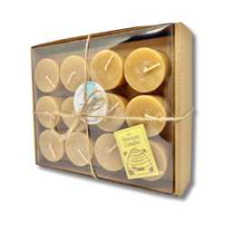 "Pure Beeswax Votive Candles Handcrafted, 2"" X 1.5" - thumbnail 4