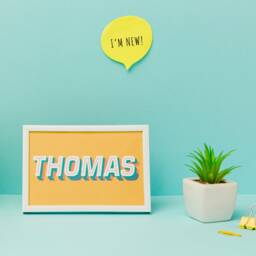 Personalised Bright, Bold Name Letter Art Print, Alphabet Kids Wall Decor, Custom Design Nursery - thumbnail 2