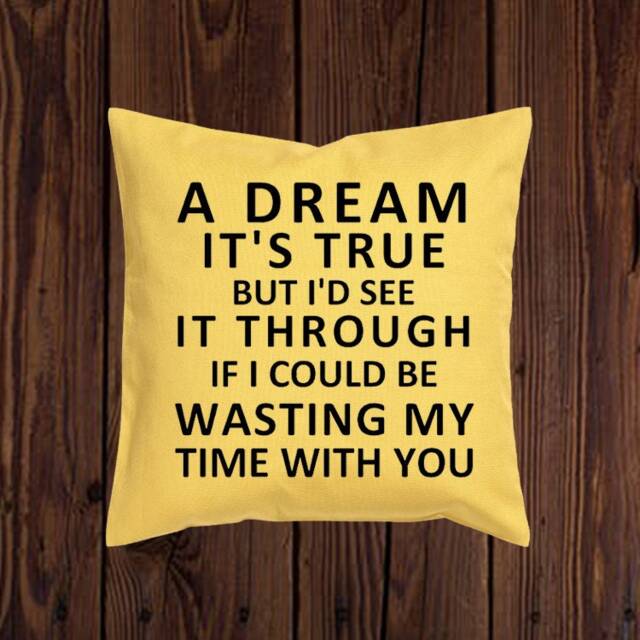 Pillow Cover Phish Waste A Dream It's True But I'd See It Through If I Could Be Wasting My Time With You Organic Pillow Cover Throw - image 1
