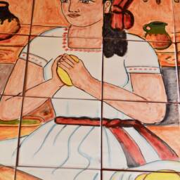 35 Pieces Mexican Tile Wall Mural - thumbnail 3