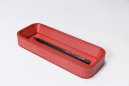 Red Pencil Holder, Desk Decor, Desktop Organizer, Office Accessories , Pen Holder For Desk, Christmas Gifts Coworkers Women