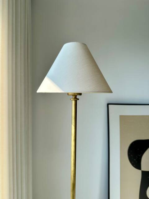 Small Linen Lampshade Soft Green Textured Nordic Boho Look Perfect For Table Lamp Floor & Sconce - image 1