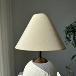 Small Linen Lampshade Soft Green Textured Nordic Boho Look Perfect For Table Lamp Floor & Sconce - thumbnail 2