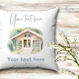 Personalised Summer House Cushion Gift, Nanny For Garden Decor, Gift Grandma, Birthday Grandparent, Summerhouse Decor - thumbnail 2