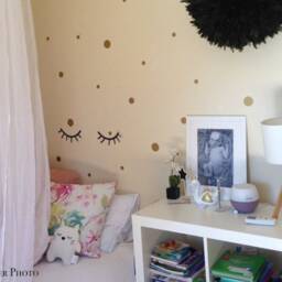 "Polka Dot Wall Decals - Peel & Stick Vinyl Dots Nursery Decor Modern Kids Room 1.5"" & 1" - thumbnail 2
