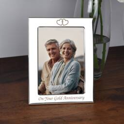 Personalised Golden Wedding Anniversary 50Th Photo Picture Frame Gift For Wife Husband Couple Valentines Day 50 Years Married Keepsake - thumbnail 2