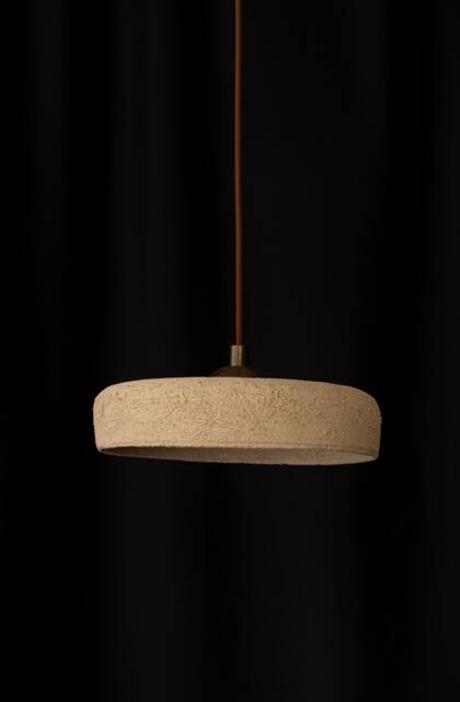 Handmade Ceramic Pendant Light Wabi Sabi Style Chandelier - image 1