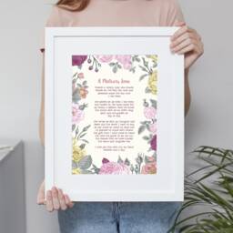 Your Favourite Words Personalised Print. Use Own Poem, Lyrics. Unframed Poster A4, A3, A2. Custom Made. Anniversary Paper Gift - thumbnail 2