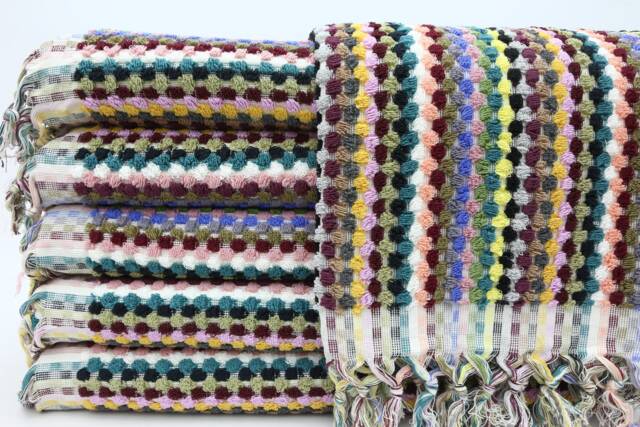 Turkish Towel, Throw Towel, Beach Towel, Bridemaid Towel, Rainbow Towel, 40''x67'', Gift Towel, Wedding Towel, Shower Towel, Handwoven Towel, Mo015D - image 1