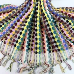 Turkish Towel, Throw Towel, Beach Towel, Bridemaid Towel, Rainbow Towel, 40''x67'', Gift Towel, Wedding Towel, Shower Towel, Handwoven Towel, Mo015D - thumbnail 3