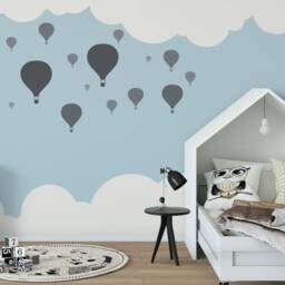 Balloon Wall Stencil Set Reusable Plastic Template, Kids Room Decor - thumbnail 3