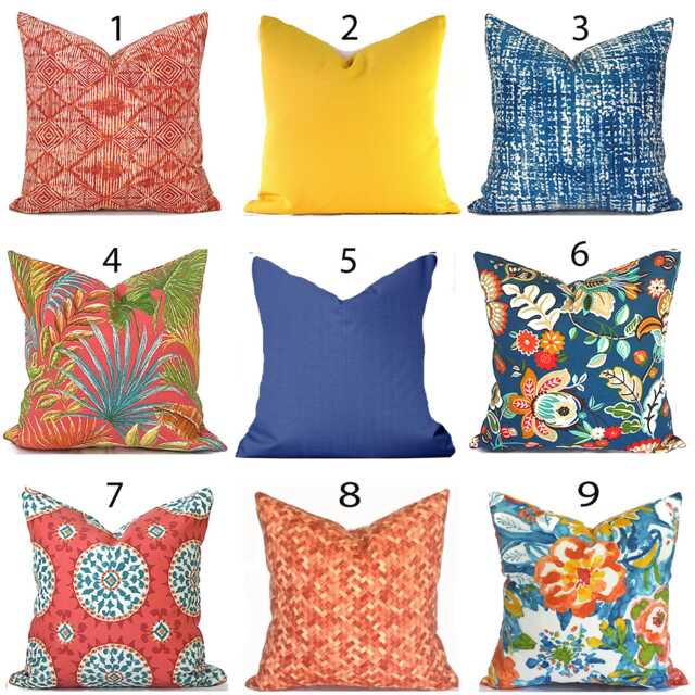 Outdoor Pillow Cover With Zippers, Easy To Use & Washable, Pick Your Favorites - image 1
