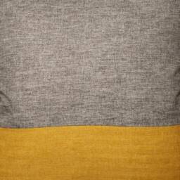 Gray & Mustard Geometric Cushion Cover Modern Color Block Pillow - thumbnail 3