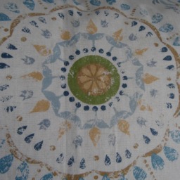Medallion.pillow Cover.slipcovers.toss Pillows.spring Decor.blues.natural.green.beige.home Decor Pillow Covers.farmhouse.country - thumbnail 2