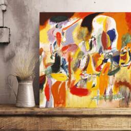 A. Gorky Water Of The Flowery Mill Large Abstract Wall Metal Art Print Masterpiece Reproduction On Metal, Modern Fine For Home - thumbnail 3