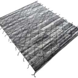 Hand-Knotted Moroccan Beni Ourain Rug, 100% Natural Wool, Modern Berber Carpet For Living Room - thumbnail 3
