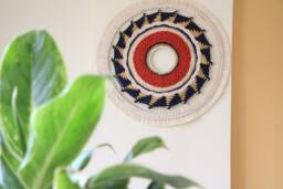 Macra Weave - Circular Weaving Round Woven Wall Art Modern Decor Fiber Circle Mandala