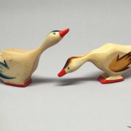 Toy Goose Wooden - Head Down With Blue Wings Size 11, 0 X 3, 5 2, 2 cm - B H S Approx. 22, 0 Gr - thumbnail 4