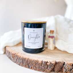 Personalised Wedding Day Candle Gift For Daughter From Mum - Scented Keepsake - thumbnail 1