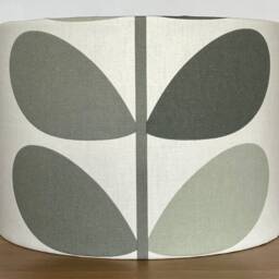 Lampshades Handmade in Multi Stem Warm Grey Fabric Various Sizes Free Delivery - thumbnail 3