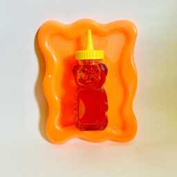 Honey Bear Wall Hanging/Dopamine Decor/ Maximalist Fake Food/ Food Pop Art/ Sculpture/ Funky Decor/Kitchen Decor - thumbnail 2