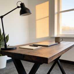Solid Wood Handmade Rustic Office Desk Reclaimed - thumbnail 1