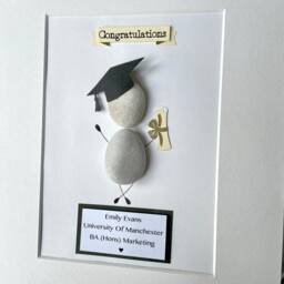 Graduation Congratulations University Personalised Pebble Art Picture Frame Graduation 2025 Class Of UK - thumbnail 3
