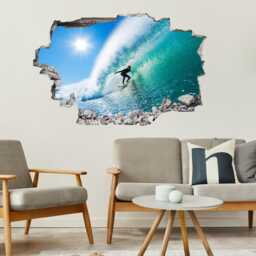 Surfer Surfing Water Sports Wall Decal Sticker Mural Print Art Home Office Decor Da20 - thumbnail 3