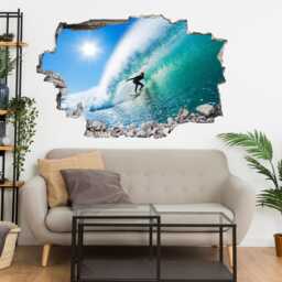 Surfer Surfing Water Sports Wall Decal Sticker Mural Print Art Home Office Decor Da20 - thumbnail 2