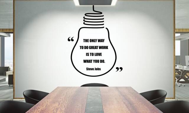 Teamwork Quote Vinyl Wall Decal Office Decor 2396Re - image 1