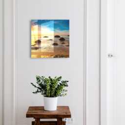 West Coast Key Cabinet For Home, Blue Industrial Box, Photographic Landscapes, Nature Lovers
