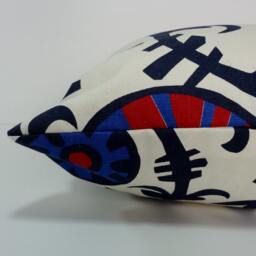 Red, White & Blue Decorative Pillow Cover 18x18 Cotton Cushion - thumbnail 2